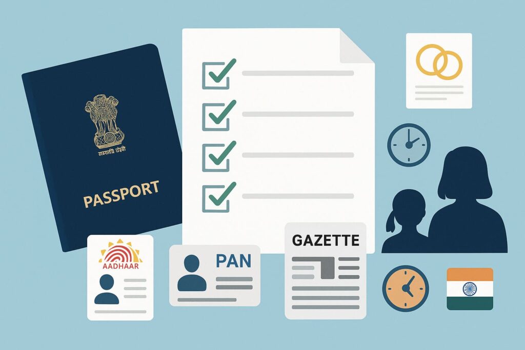 What Documents Required for Name Change in Passport